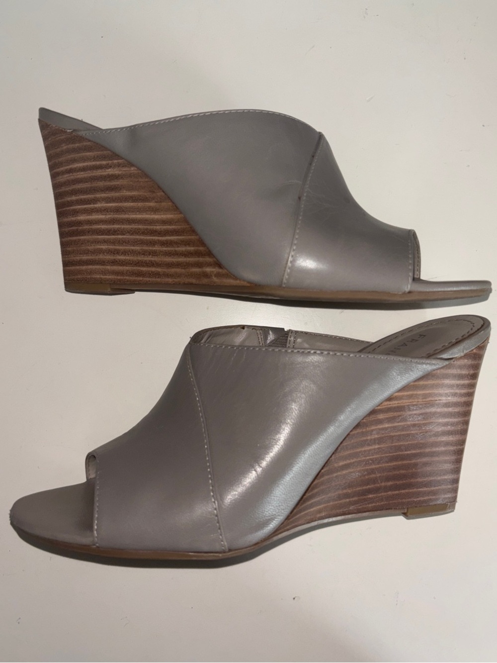 Franco Sarto Wedge Slides Gray 8